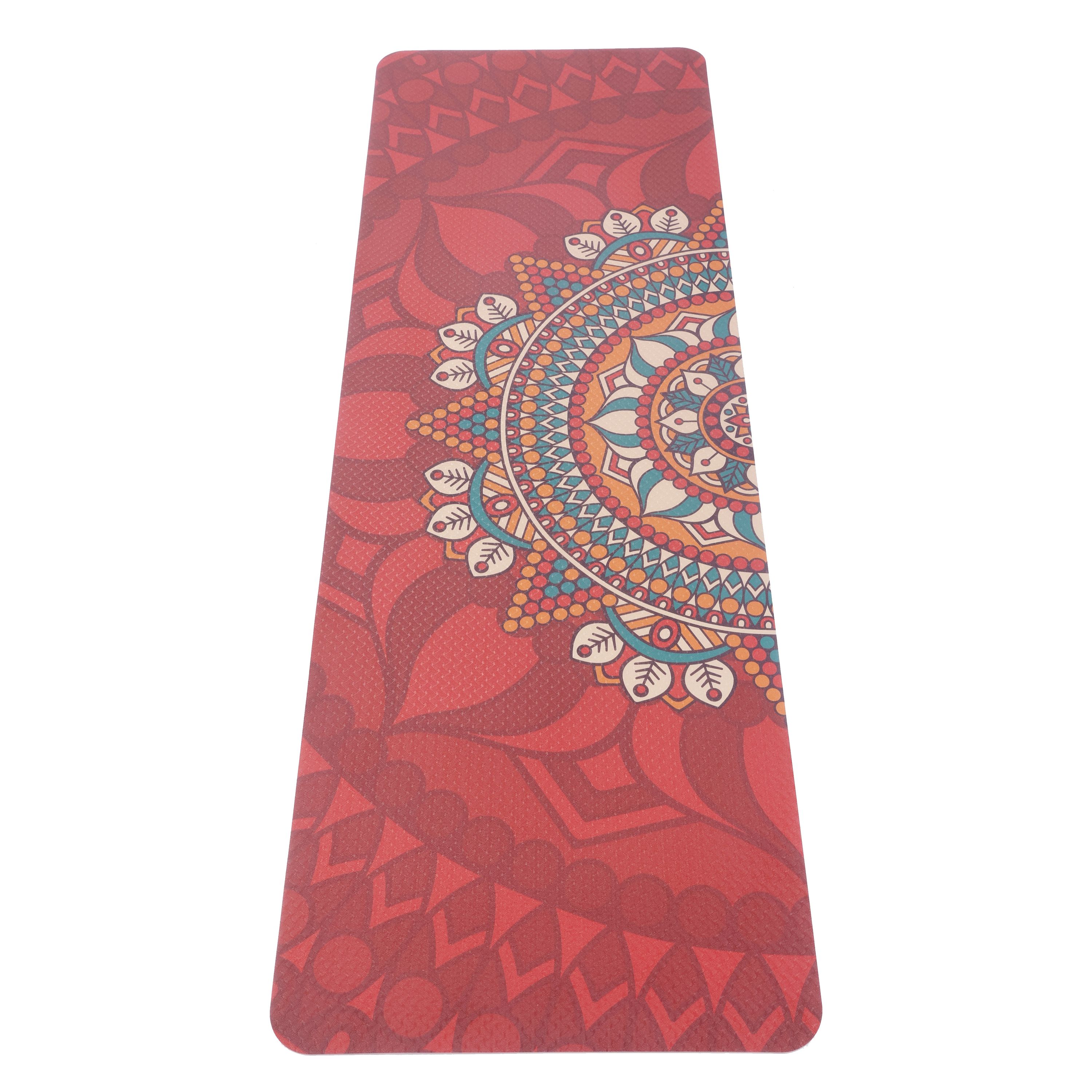 Yogamatte ZARINA rot 180 x 60 x 0.6 cm