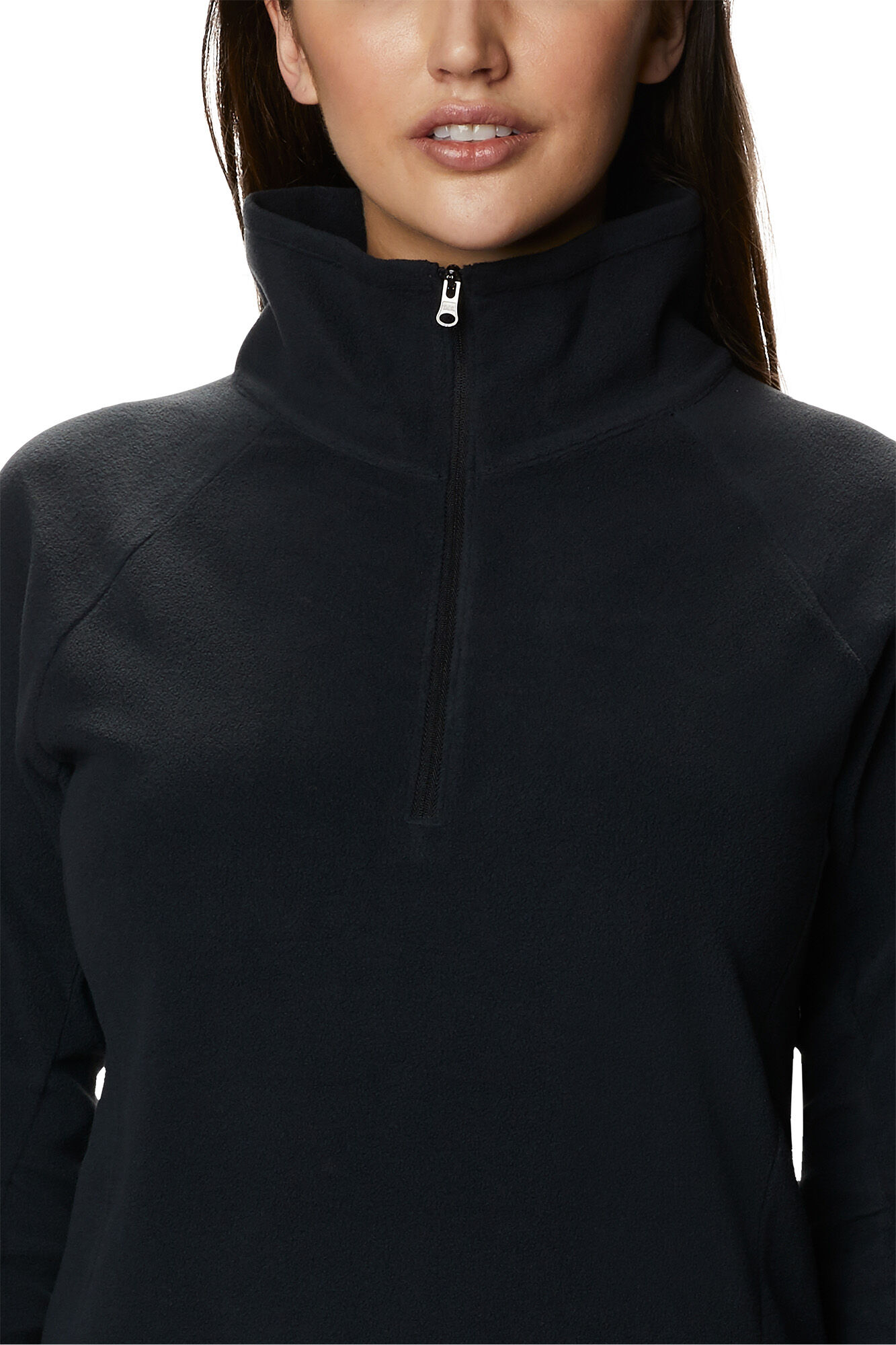 Casaco polar Columbia Glacial™ IV com meio zíper - Preto