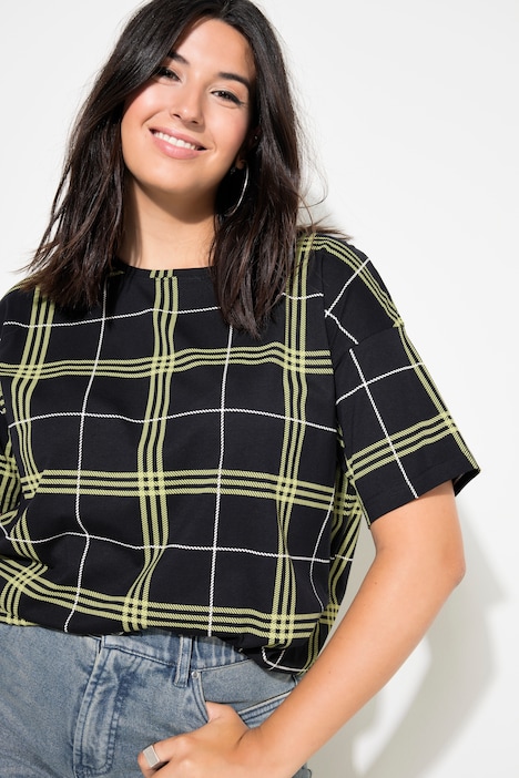 T-Shirt, oversized, Karo