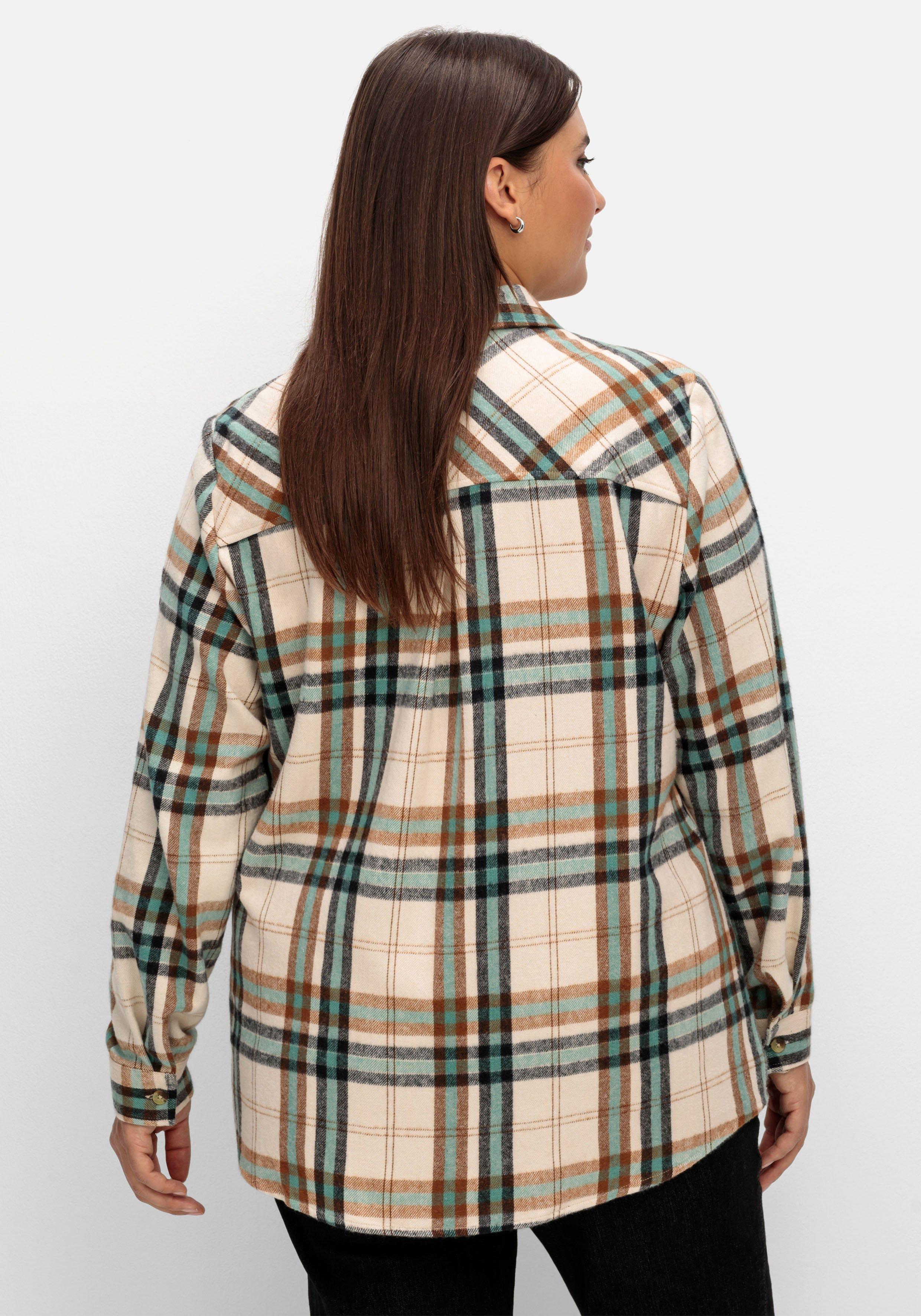 Karierte Bluse aus weich angerautem Flanell