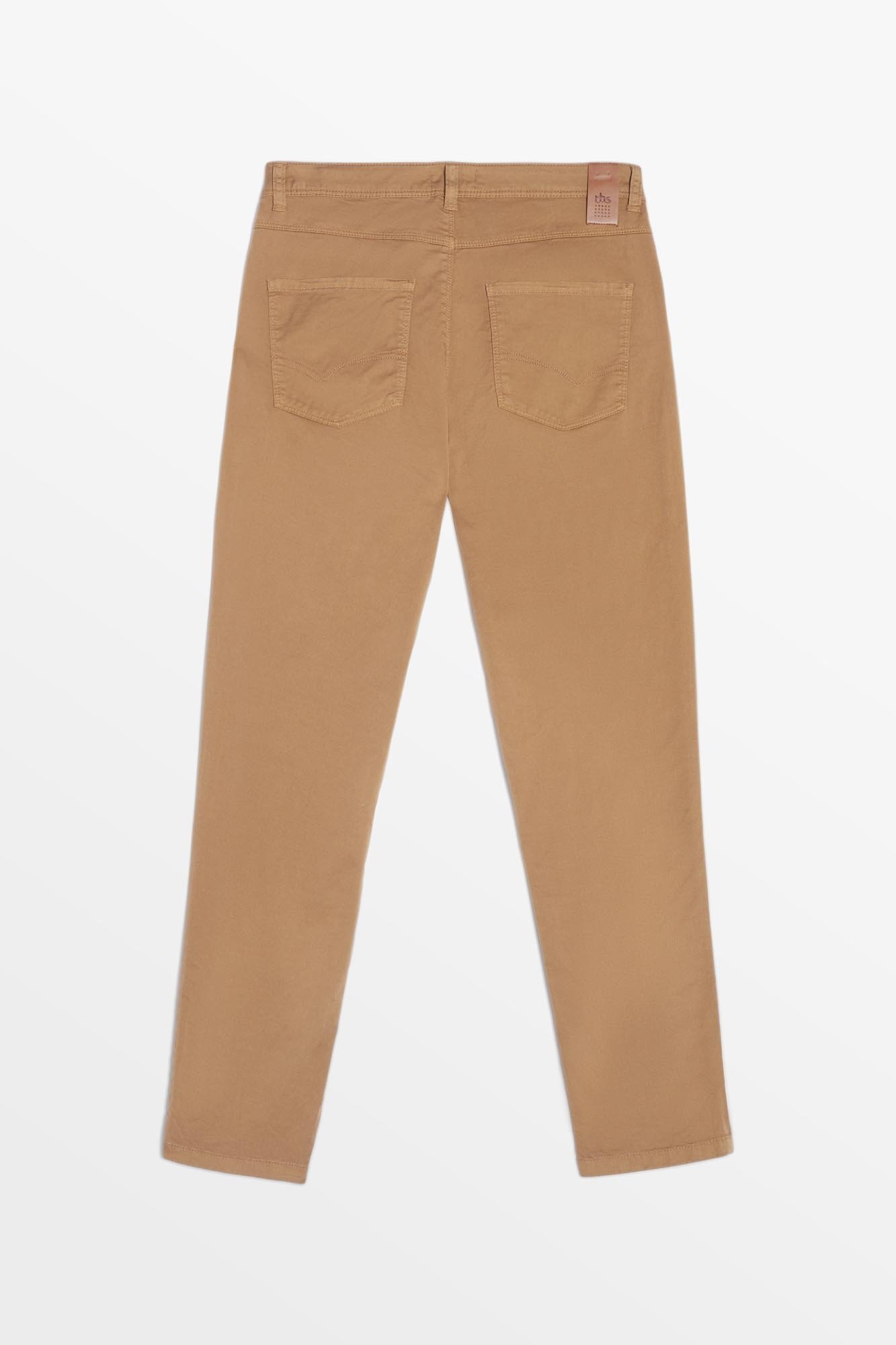 Pantalon Femme 7\/8 Coton Biologique Marron