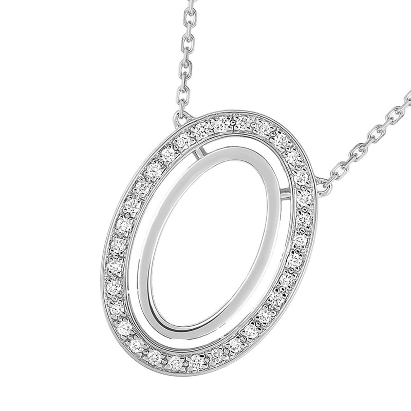 Collier Femme - Or 18 Carats - Diamant 0,16 Carats - Longueur : 42 cm