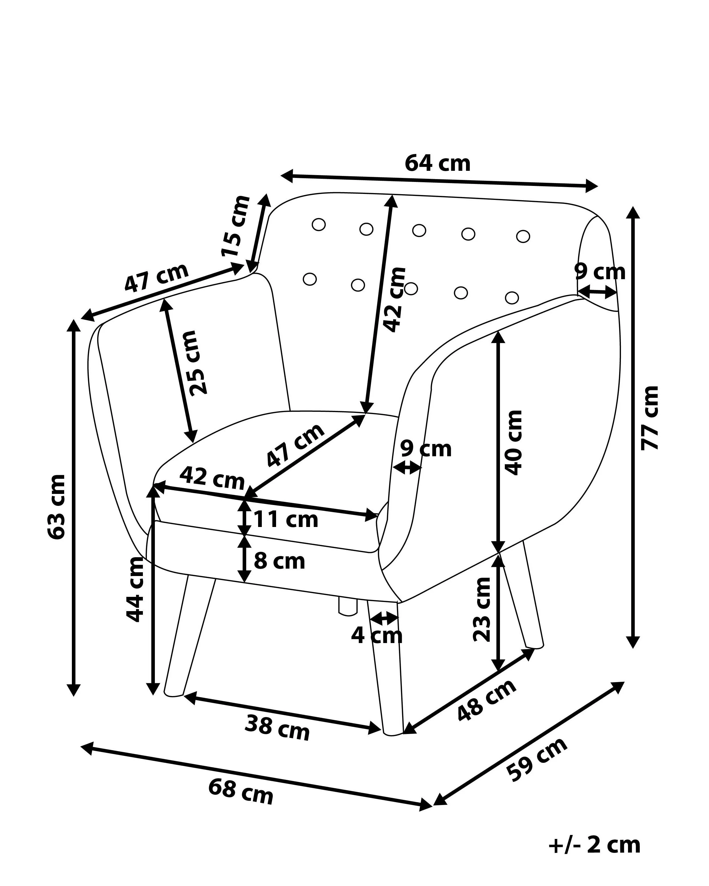 Fauteuil MELBY Bouclé Wit