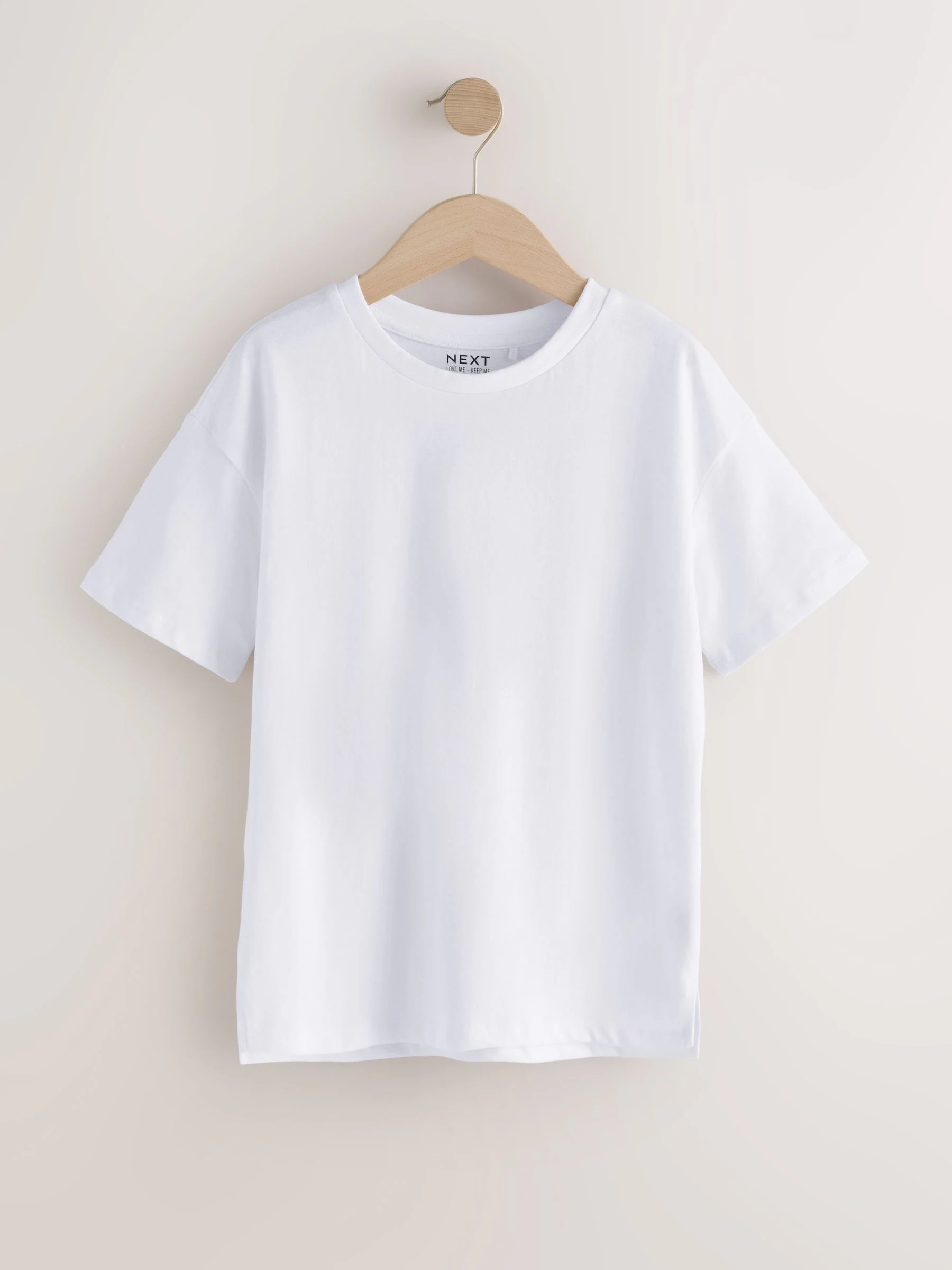 Wit - Oversized T-shirt (3-16 jr)