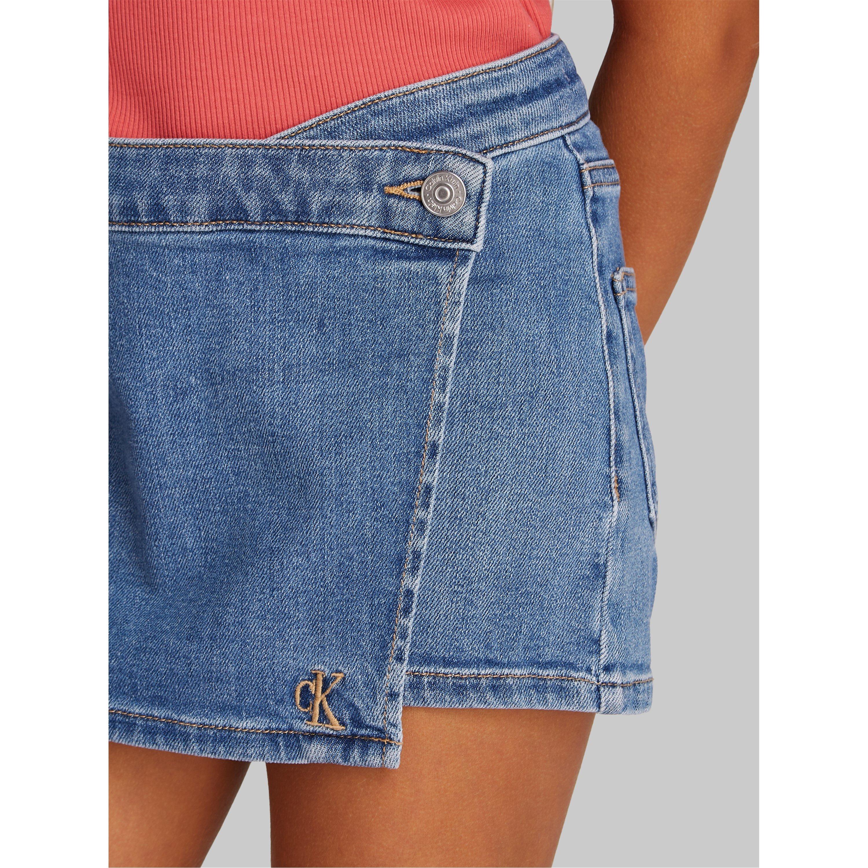 Calvin Klein Jeans DENIM SKORT SOFT BLUE COMF