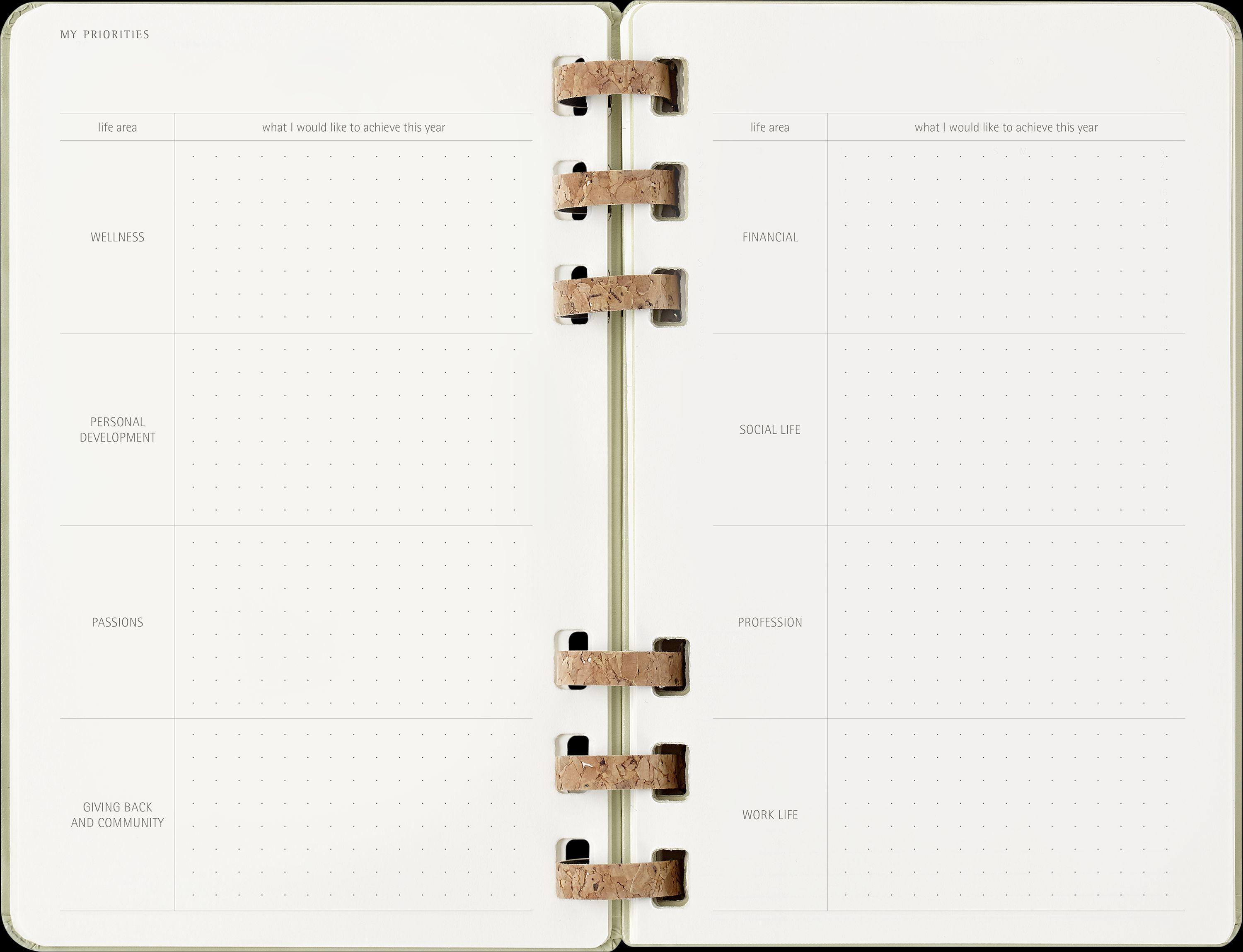 Moleskine 12 Monate Planer mit Spiralbindung, L/A5