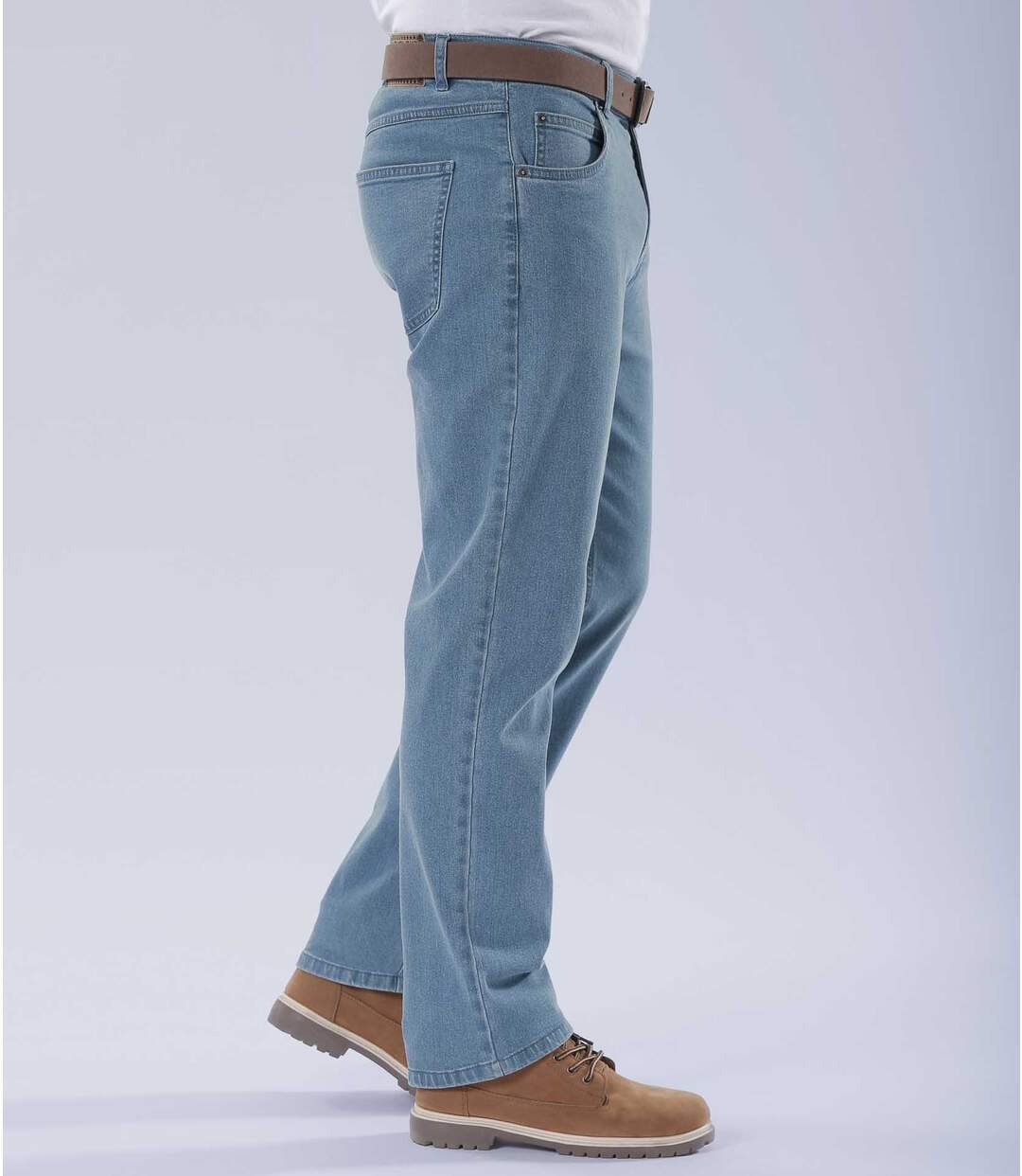 Jeans Regular Stretch Bleu Clair