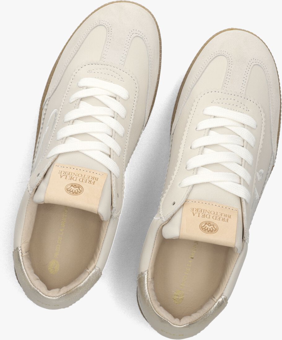 witte fred de la bretoniere lage sneakers pearl sign