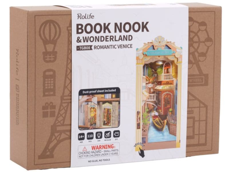 RoboTime Bausatz Romantic Venice 3D-Holzpuzzle aus 110 Holzteilen