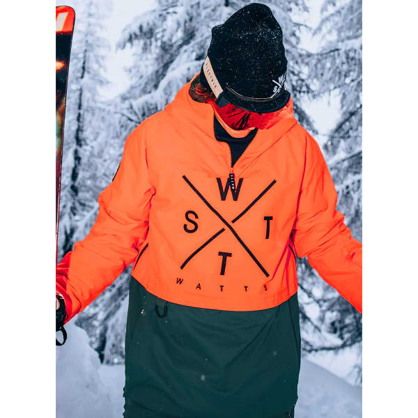 Veste de ski WATTS 1METOD JKT ORANGE FLUO
