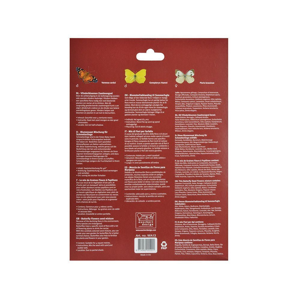 Mélange graines de fleurs attractives pour insectes (lot de 2)