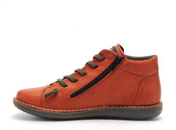 Chacal boots bottine plates femme 6405 orange