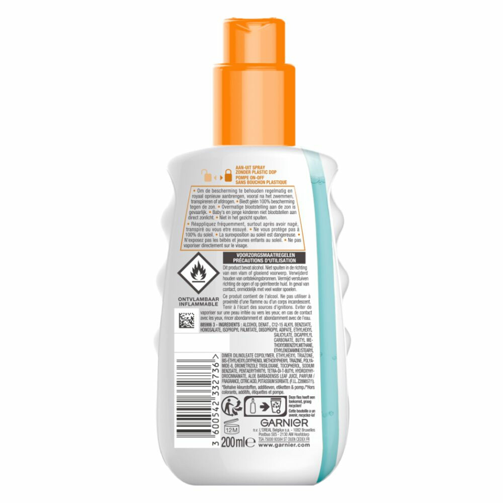 Garnier Ambre Solaire Invisible Protect Transparante Zonnebrandspray SPF 30200 ml
