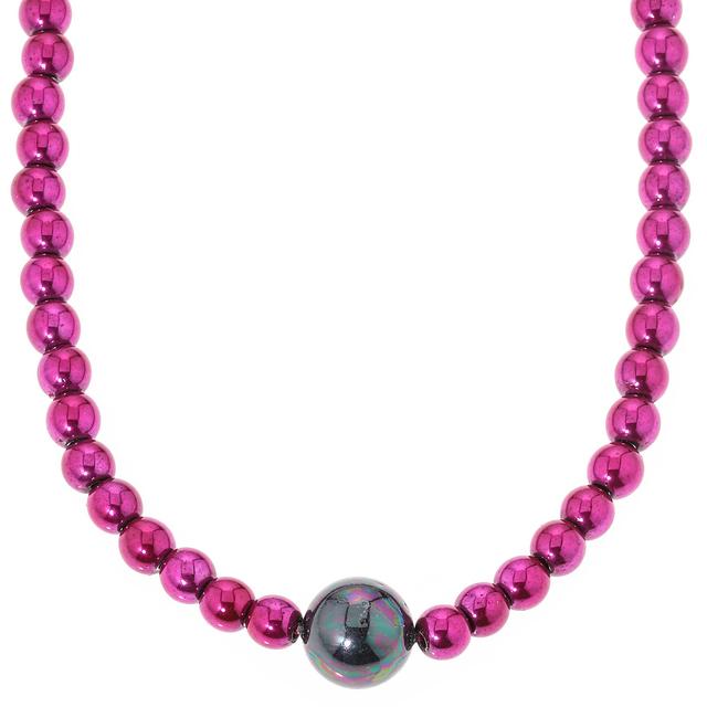 Glamour-Collier, Muschelkernperle, Magnet, ca. 50 cm