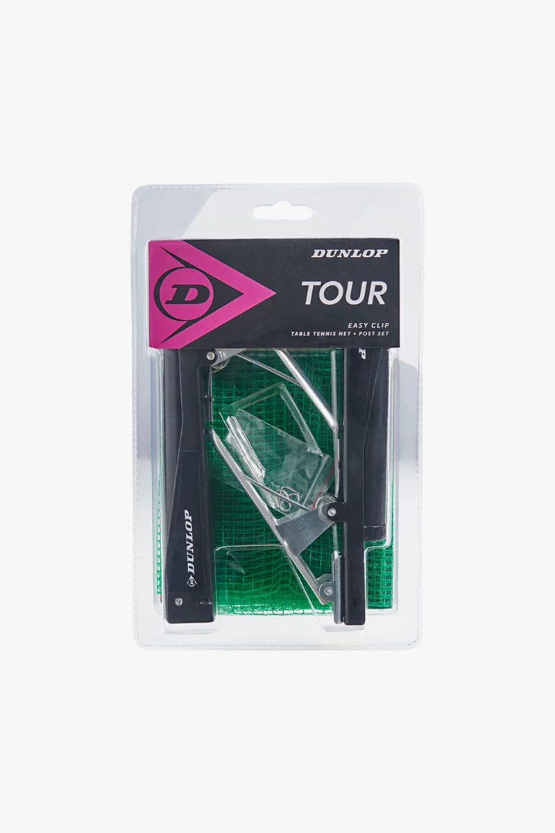 Dunlop Tour Tischtennis Netz- und Pfosten- Set