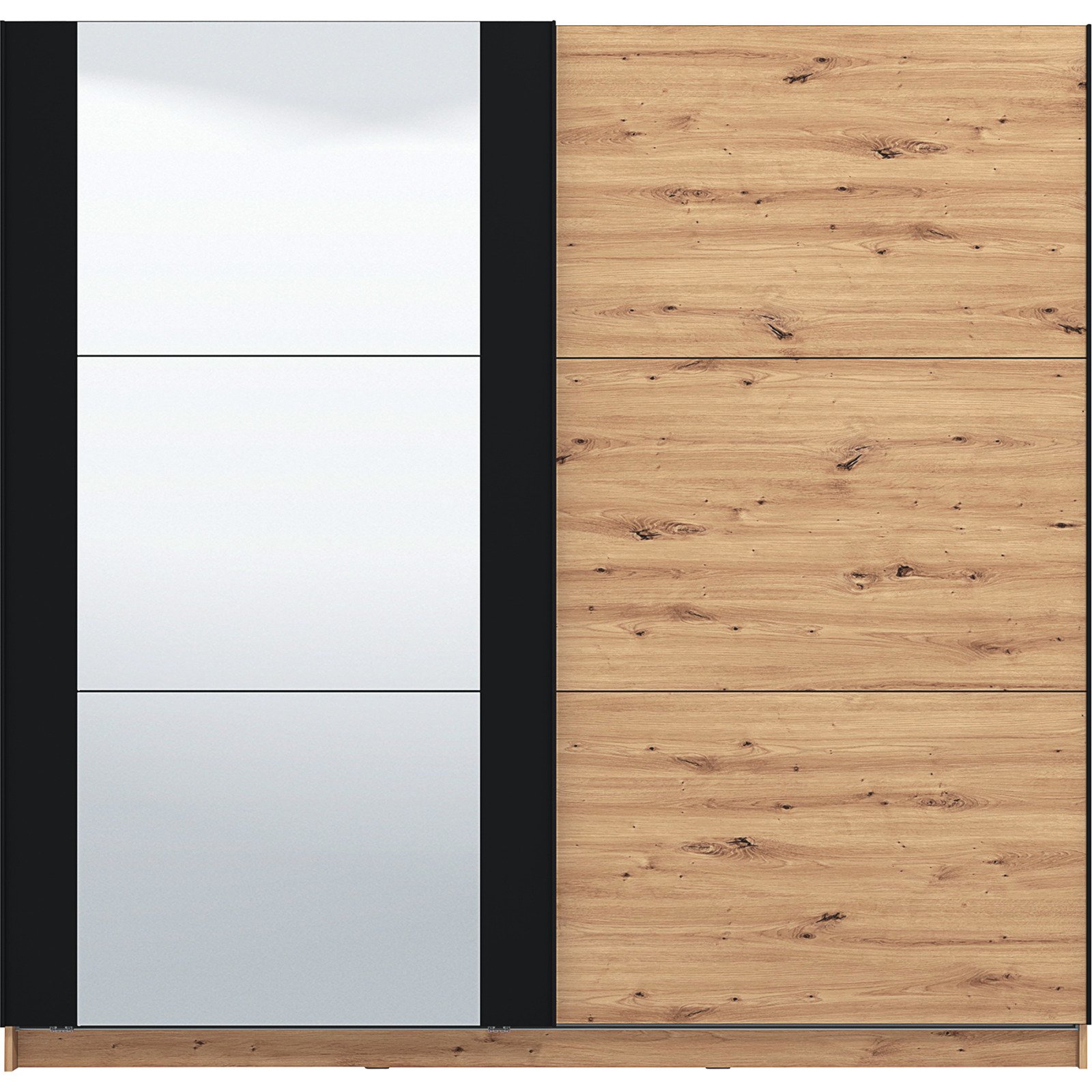 Schwebetürenschrank Sardinia Dekor Eiche Artisan 217 x 210 x 62,5 cm, mit Spiegel
