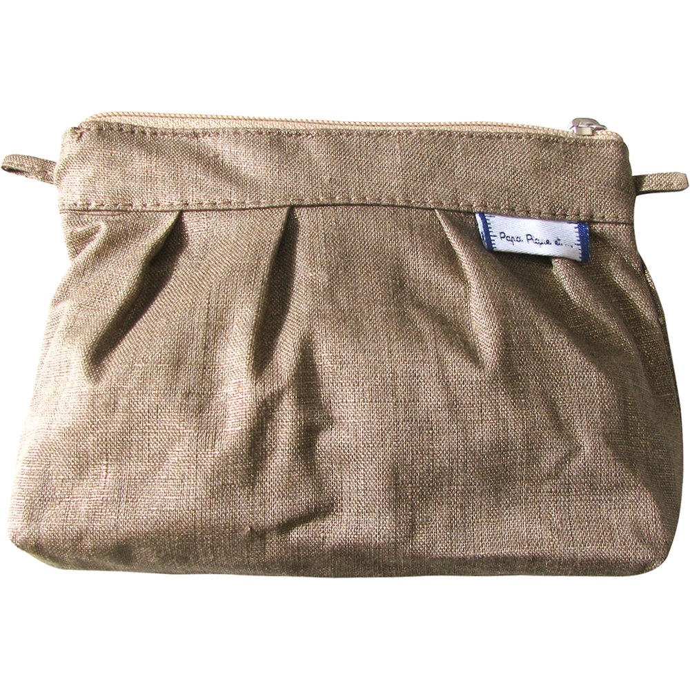 Mini Pochette Plissée Lin Cuivré