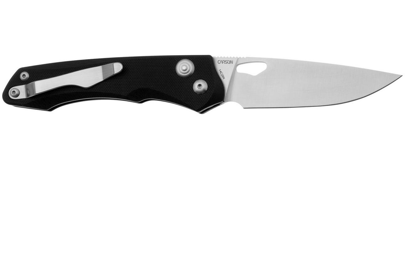 Real Steel Griffin Pro 7131BS Satin 14C28N, Black G10, zakmes, Carson Huang design
