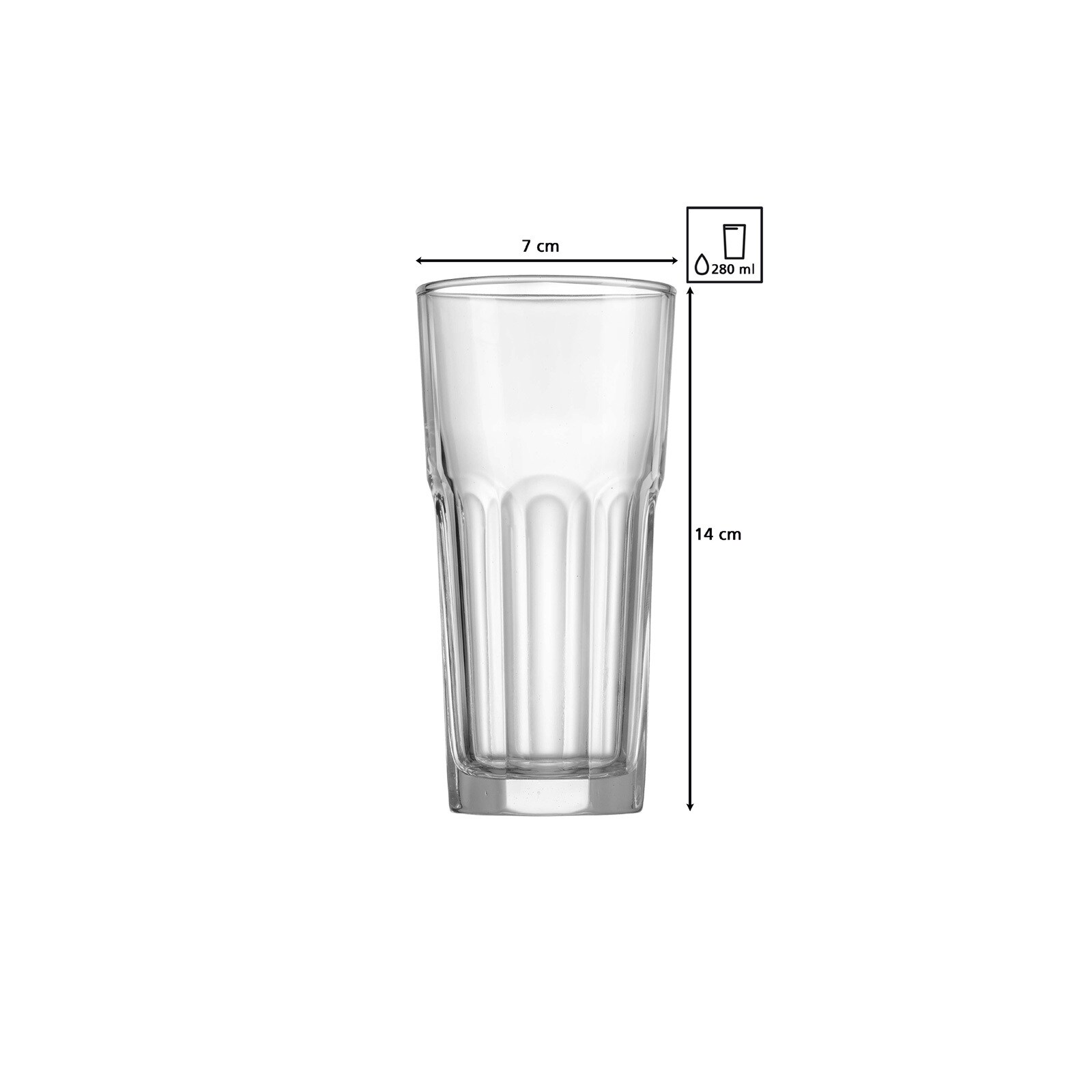 Ritzenhoff & Breker Longdrinkgläser Riad 280 ml 12er Set