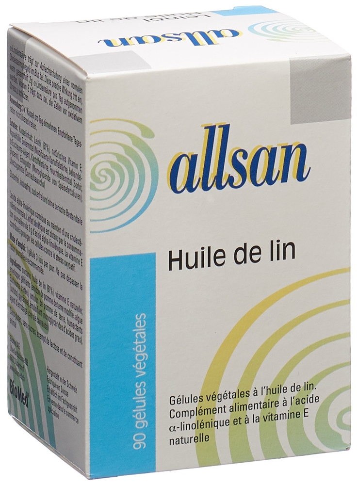ALLSAN Leinöl pflanzlich Weichkaps 90 Stk