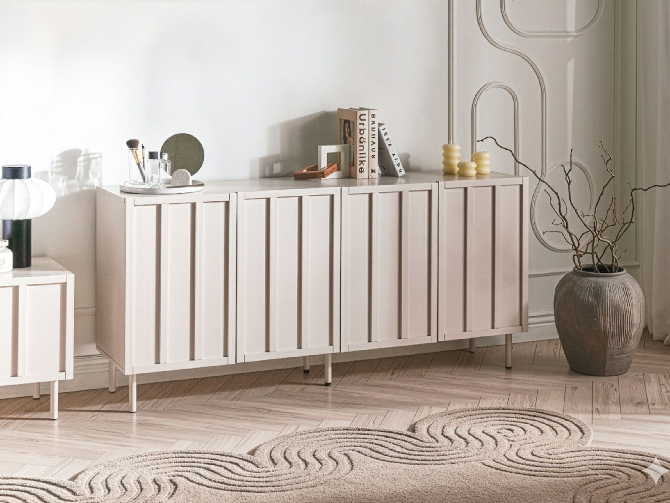 Beliani - CLUNES - Dressoir - Lichtbeige - MDF