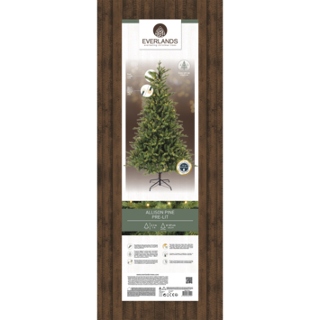 Everlands kunstkerstboom Allison 210 cm inclusief verlichting