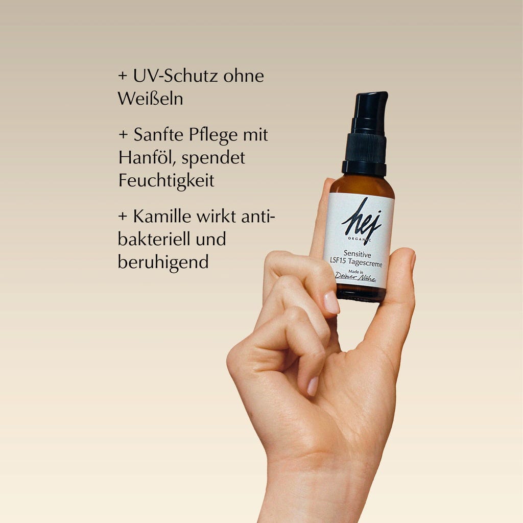 HEJ ORGANIC  Sensitive LSF 15 Tagescreme, 30 ml
