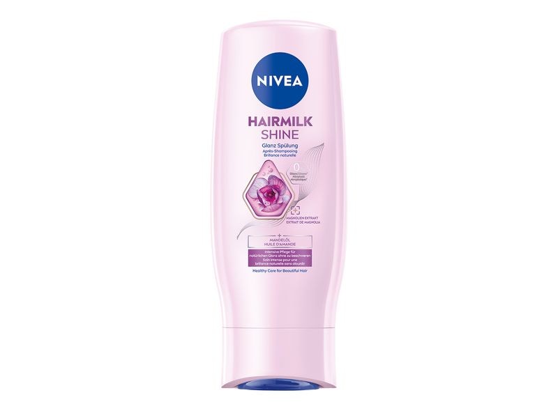 NIVEA Haarspülung Hairmilk Shine 200 g Conditioner bietet intensive Pflege und natürlichen Glanz, ohne das Haar zu beschweren