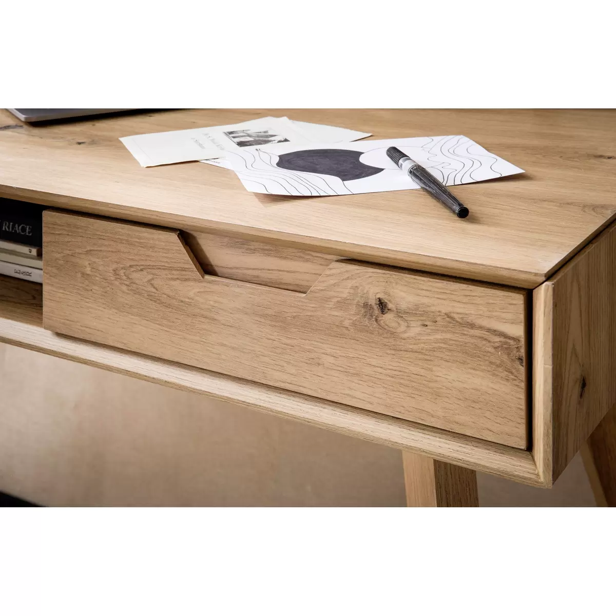 Schreibtisch Ausejo Braun