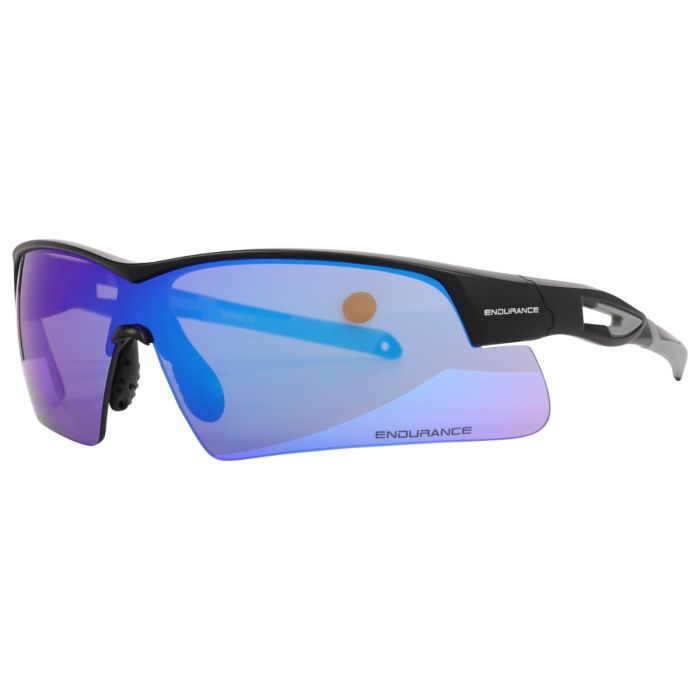 Endurance Unisex Solbriller Jacque Half-Frame Sports Glass Sort