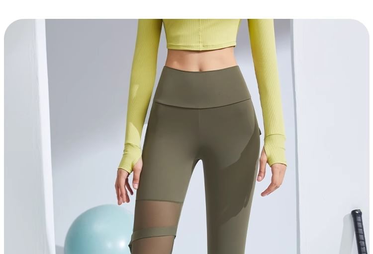 Sishan - Sportlegging met hoge taille en zakken