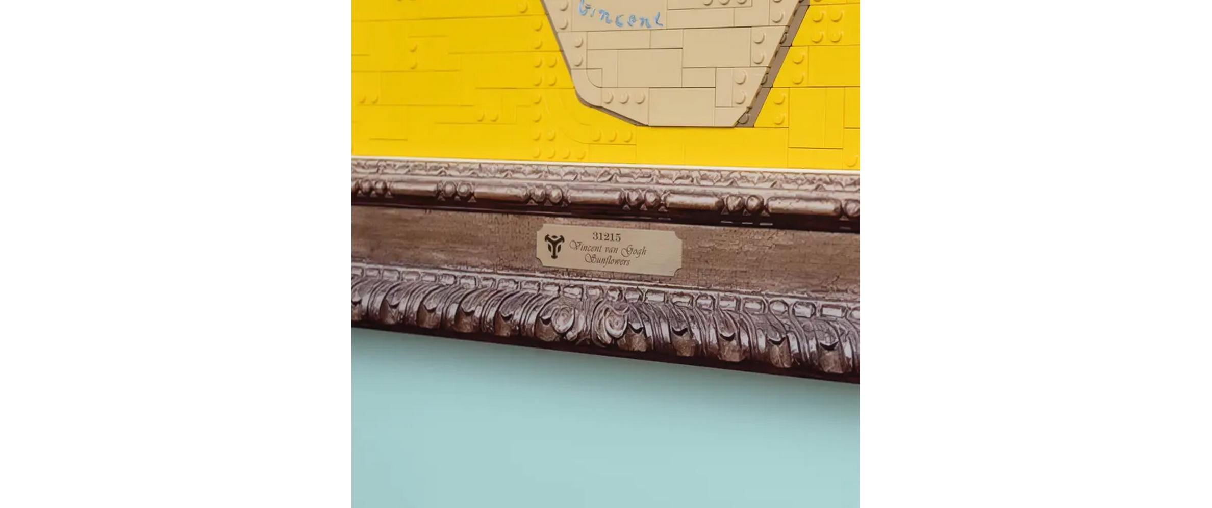Acryl-Wand-Display für Vincent van Gogh Sonnenblumen 31215<br>Robustes Acryl-Wand-Display für die LEGO Sammlung