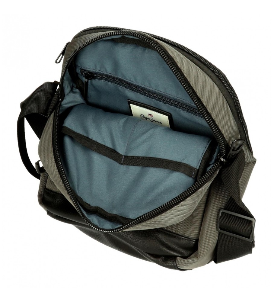 Bolsa de ombro grande Pepe Jeans Leighton para tablets, verde