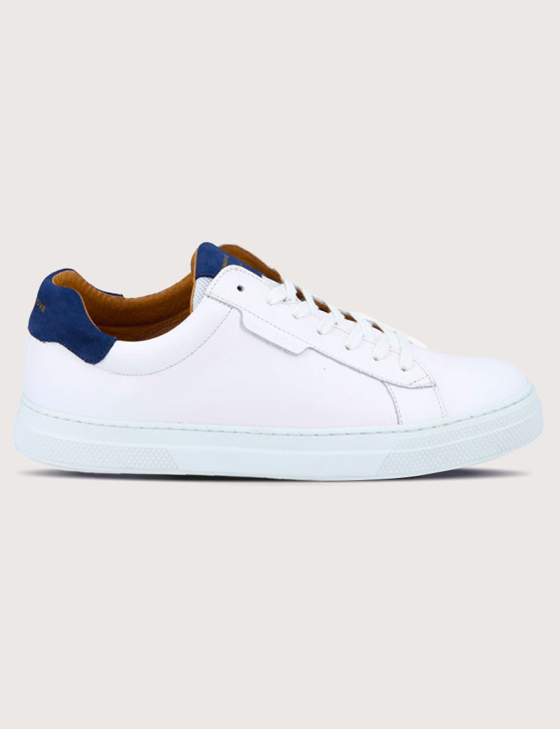 SCHMOOVE BASKETS HOMME SPARK CLAY BLANC MARINE