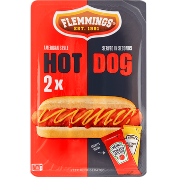 Flemmings American Style Hotdog 2 Stuks 218,5 g
