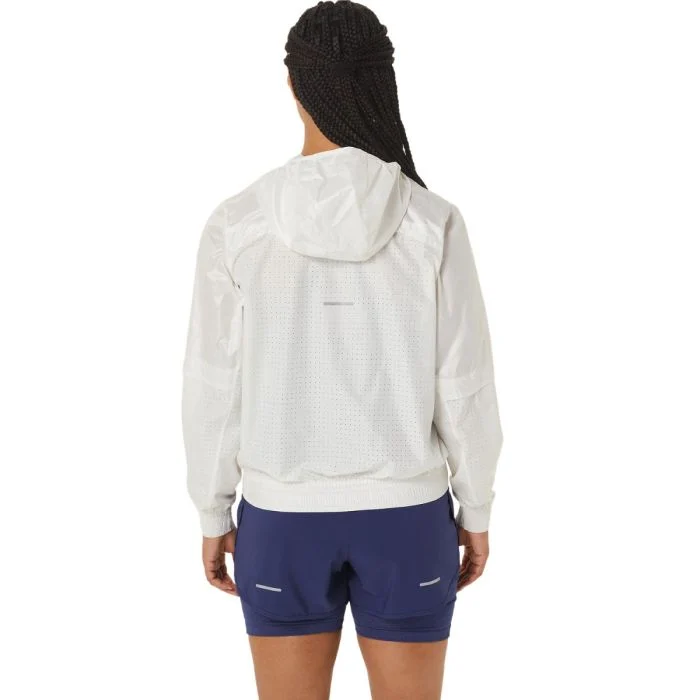 Asics Dame Jakker Nagino Run Jacket Hvid