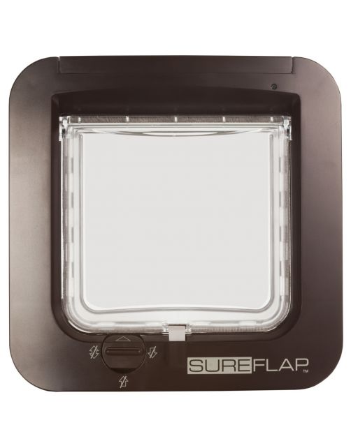 Sureflap Microchip Kattenluik - Kattenluik - 13x22x25 cm Bruin