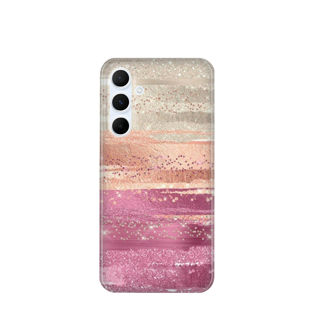 Samsung Galaxy A55 Kunststoff Hülle Schimmer der Eleganz - Pink