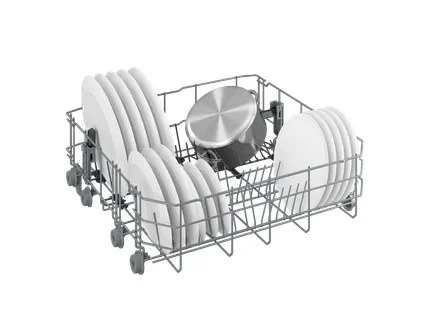 Beko b300 BDFN26430S, Fritstående, Fuld størrelse (60 cm), Sølv, Knapper, LED, 1,3 m
