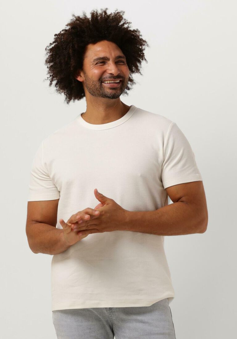 SELECTED HOMME beige selected homme t-shirt slhjoseph pique o-neck tee