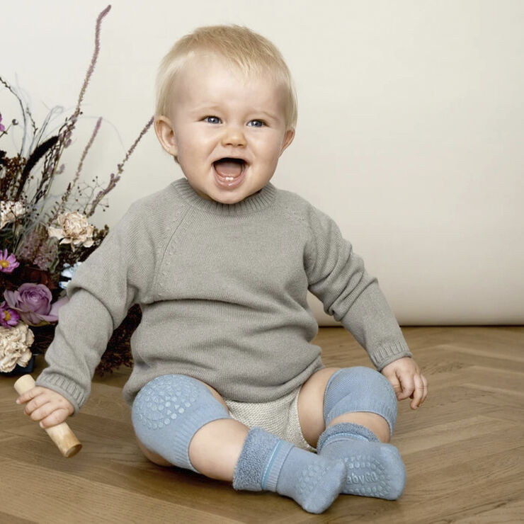 GoBabyGo Kravle Knæbeskyttere Dusty blue