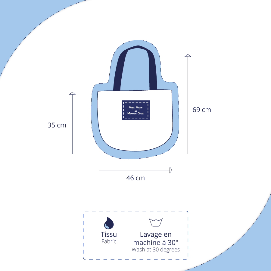Sac Tote Bag Pliable Bleudana