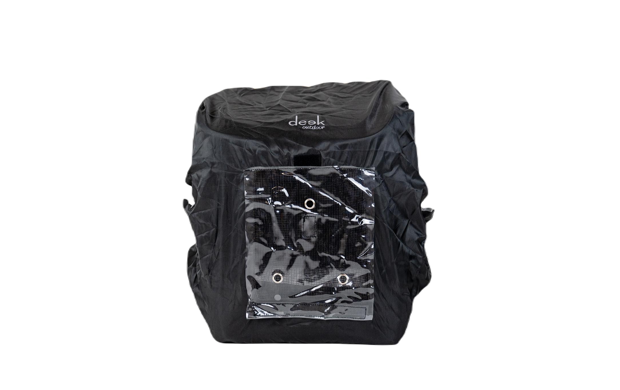 Regenschutz für Hunderucksack, SchwarzRucksack-Regenschutz
