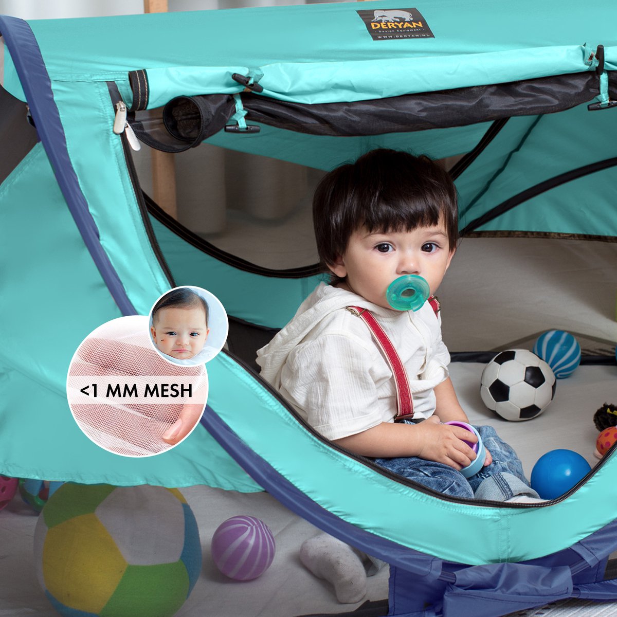 Deryan Peuter Luxe campingbedje - Ocean