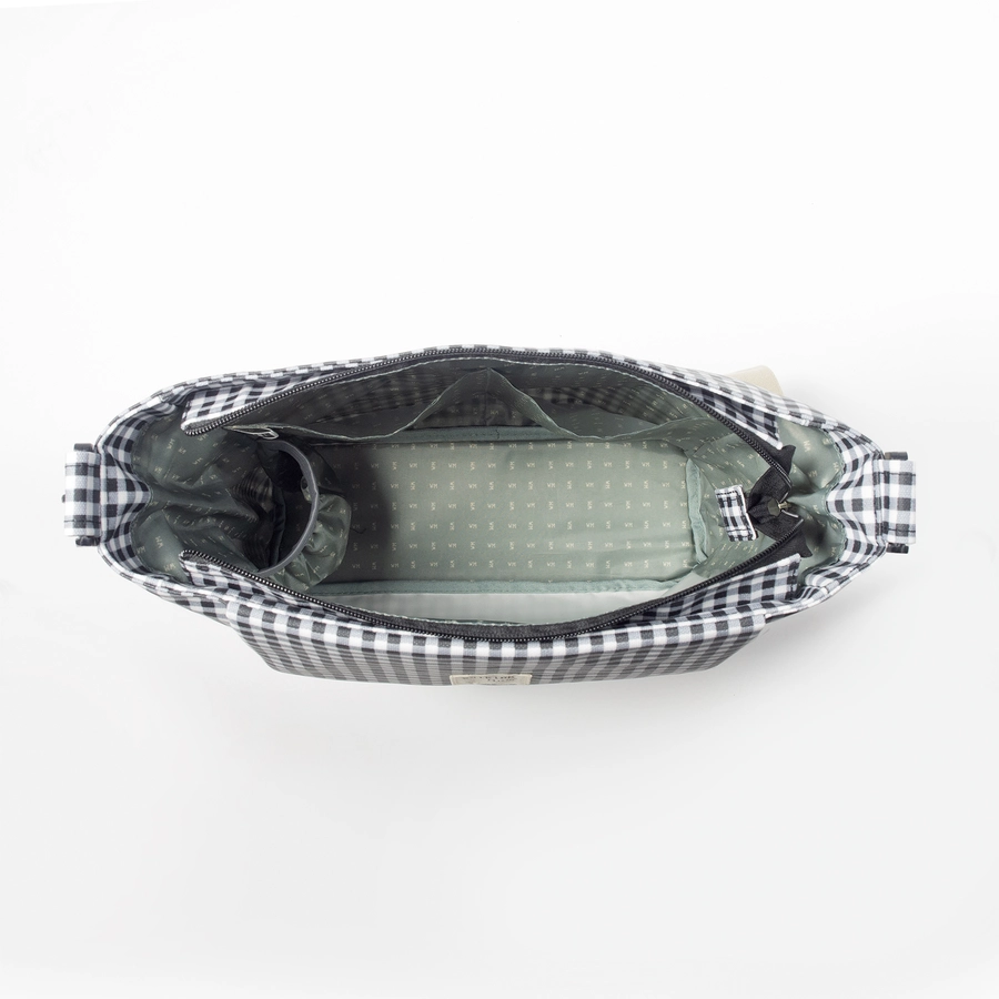 Walking Mum Wickeltasche I Love Vichy Schwarz
