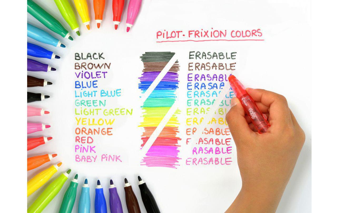 Filzstift FriXion Colors, Medium DunkelgrünRadierbarer Faserstift mit thermosensitiver Tinte