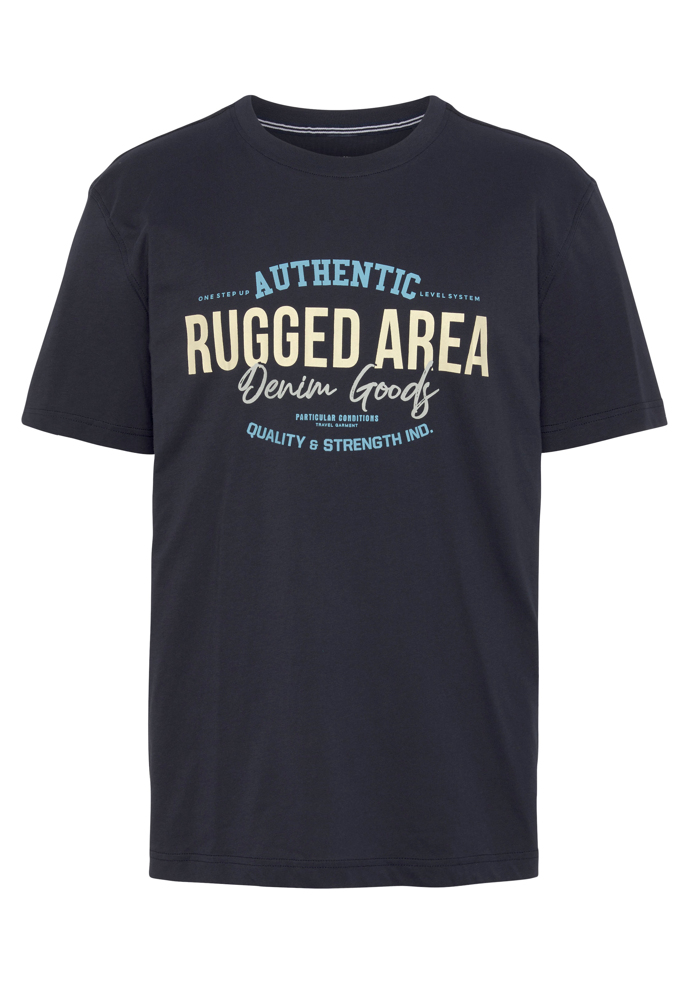Man's World T-Shirt Kurzarm,  Regular Fit,  mit Print,  Rundhalsausschnitt