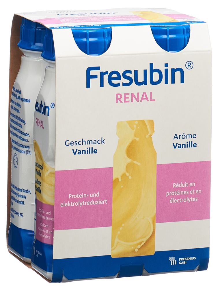 Fresubin Renal<br>4 × 200 ml, Flasche, Emulsion zum Einnehmen, Vanille