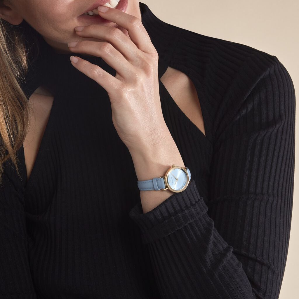 Montre Pierre Lannier Ligne Pure Bleu