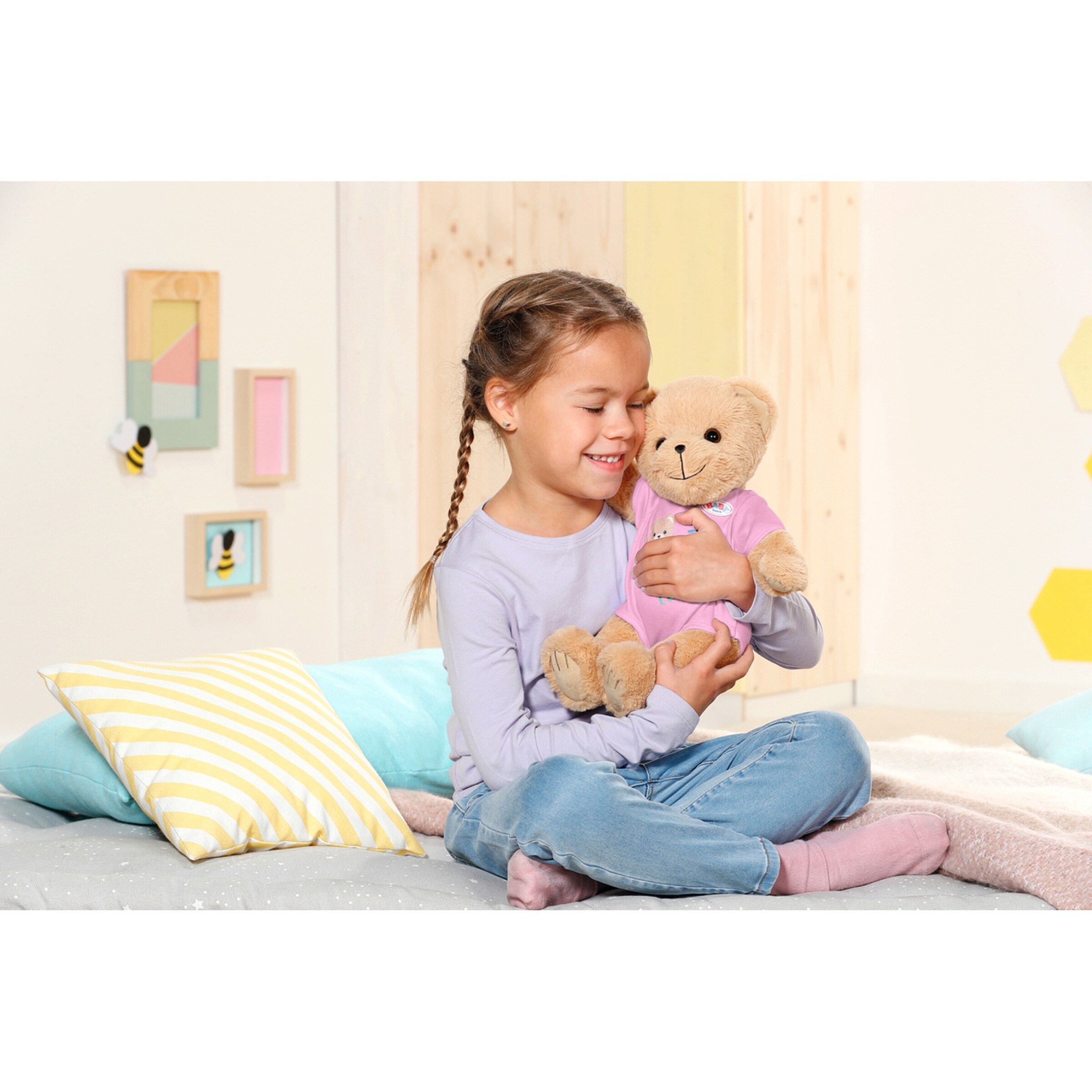 Zapf Creation - BABY BORN Kuscheltier Bär 36cm pink